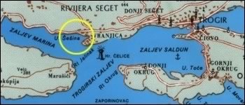 Location of the apartments 'Radogost'